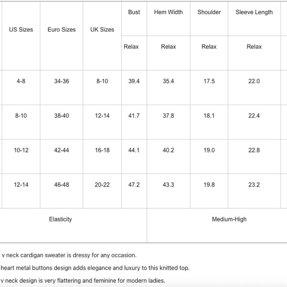 NWOT Chocolate Brown V-neck Cardigan Hammered Gold Heart Buttons Lightweight M - Picture 7 of 10